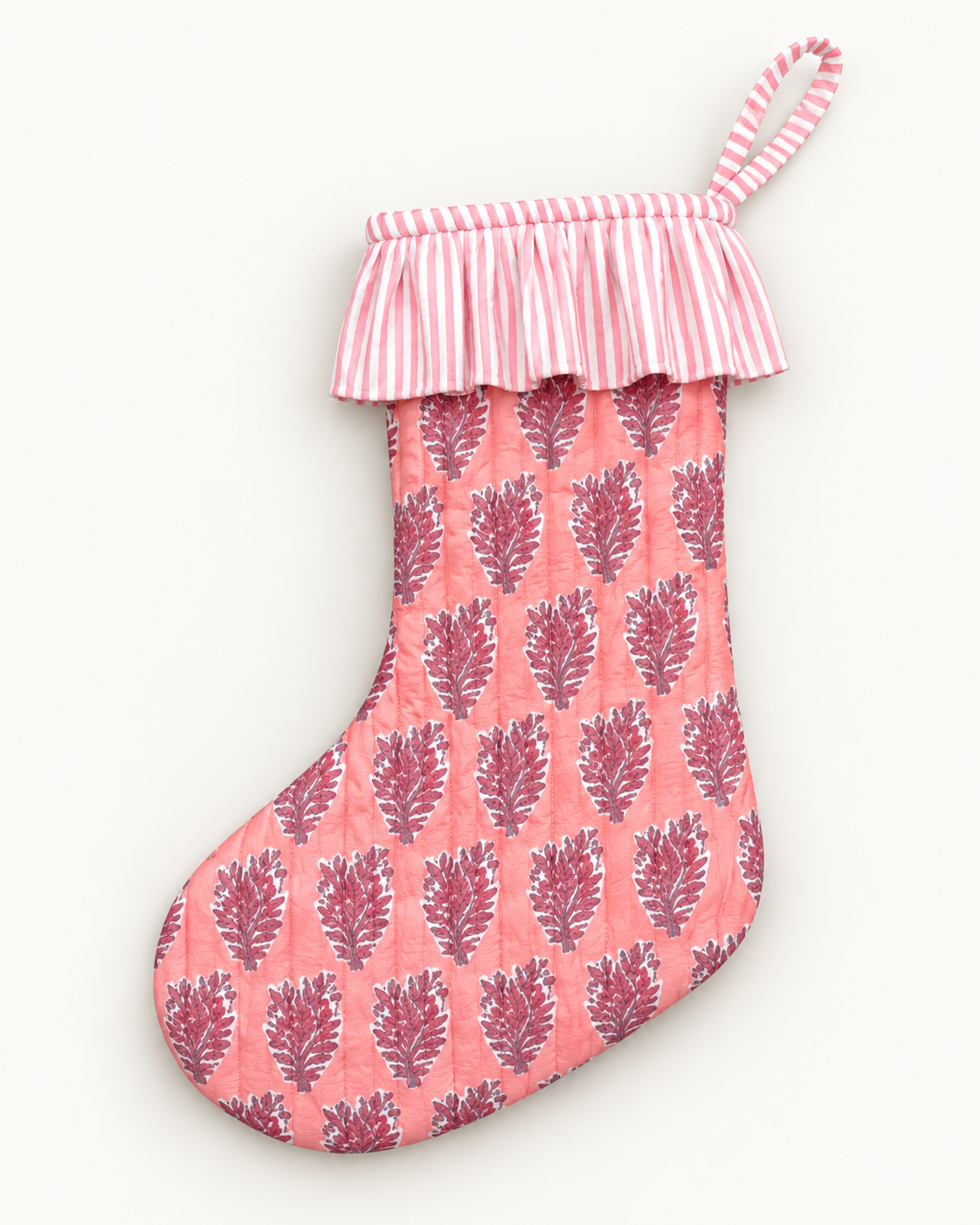 Quilted Festive Christmas Stocking