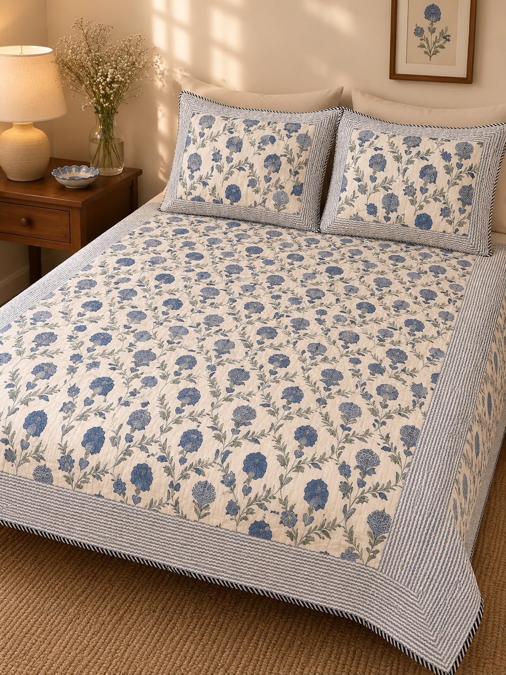 Indigo Jaal Quilt