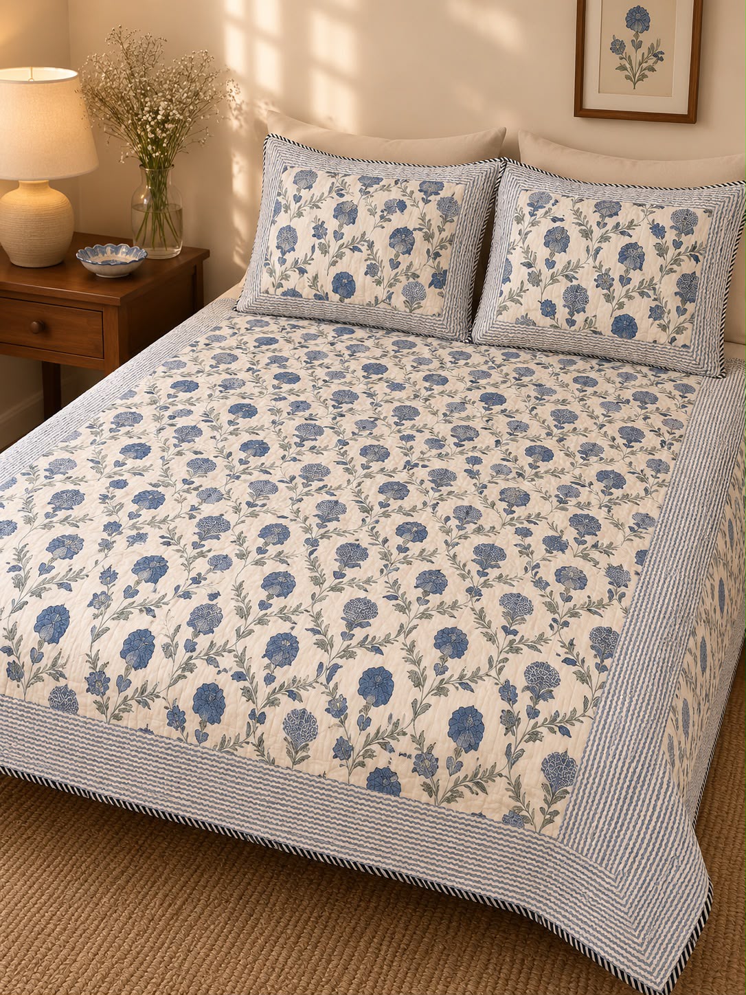 Indigo Jaal Quilt