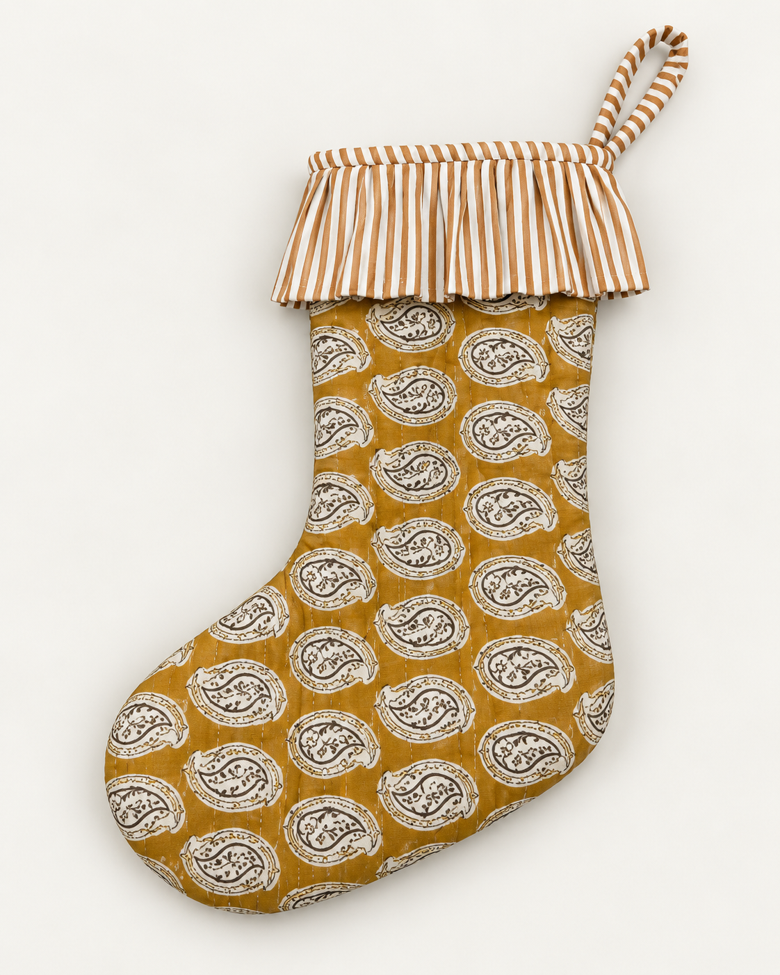Quilted Festive Christmas Stocking
