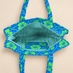 Blue & Green medium tote